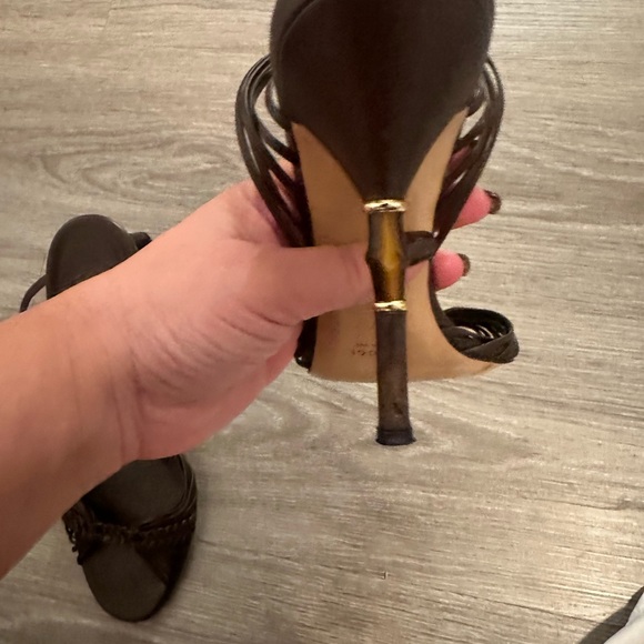 VINTAGE Gucci Bamboo heels size 8.5 - Picture 5 of 7